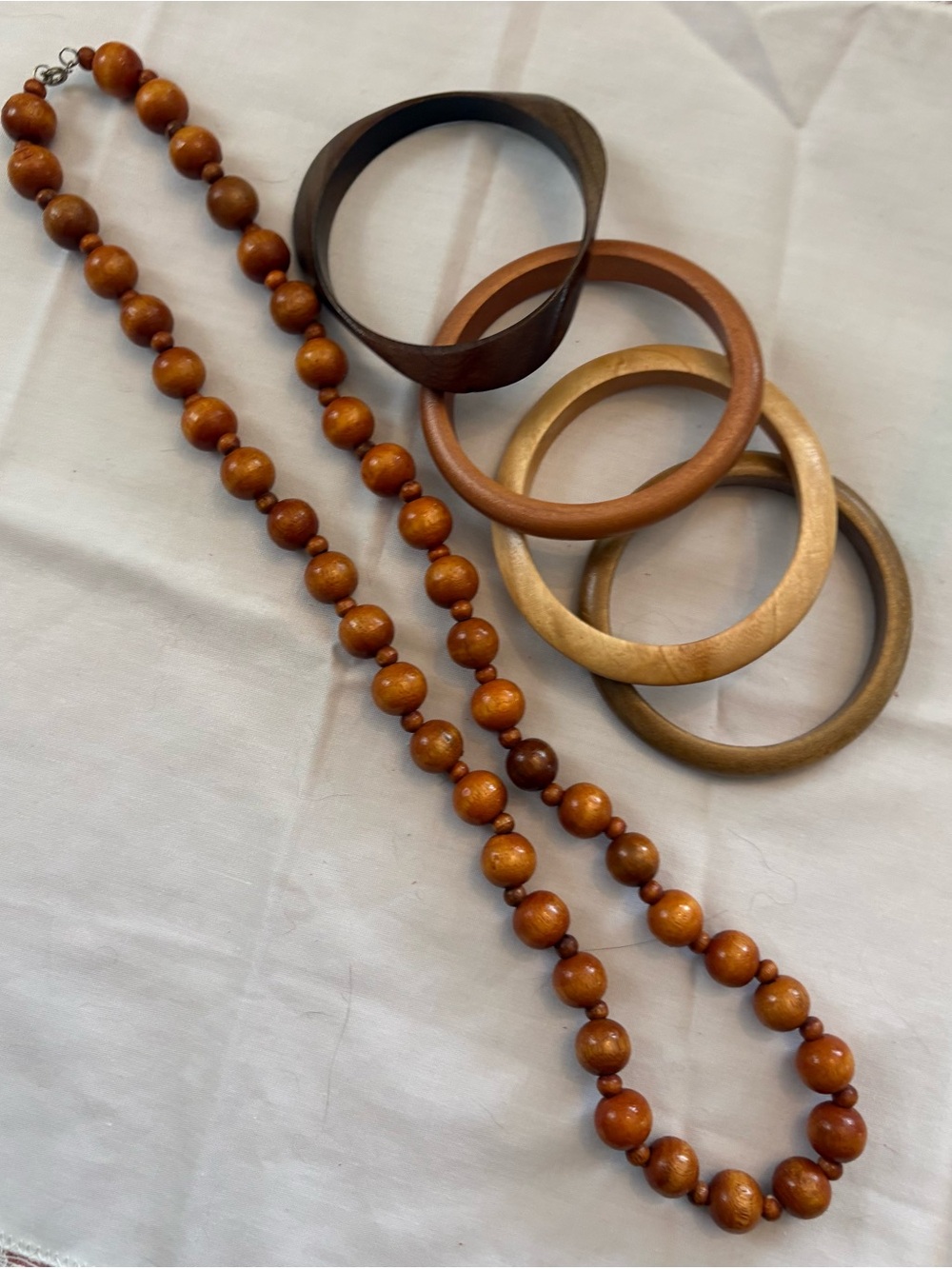 Wood Beaded Jewelry & Bangles 4 count